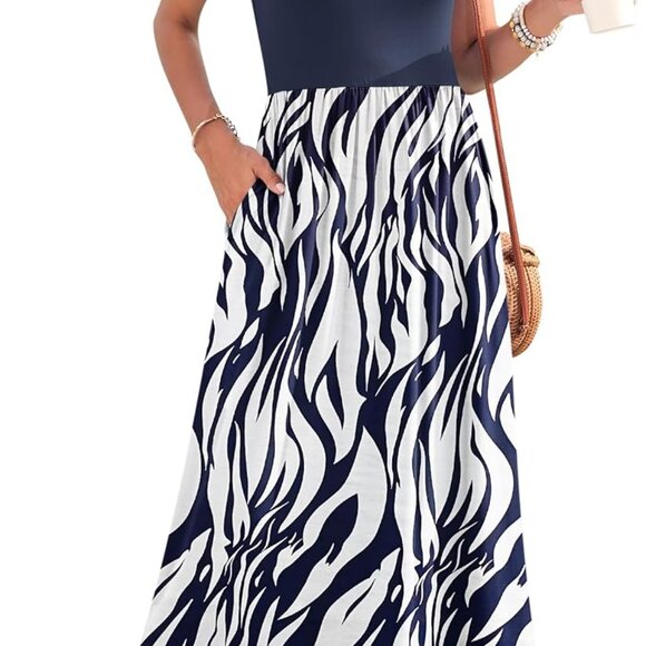 Women's Summer Maxi Dress 2025 Casual Sleeveless Hawaiian Sundress Tropical Long - Picture 1 of 5